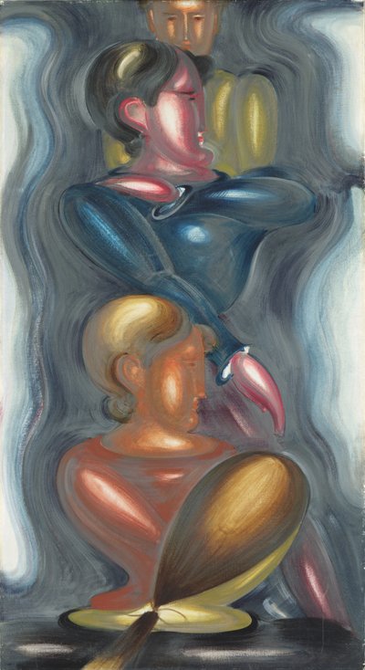 Group with Blue Ecstasy by Oskar Schlemmer